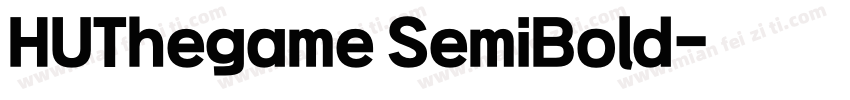 HUThegame SemiBold字体转换